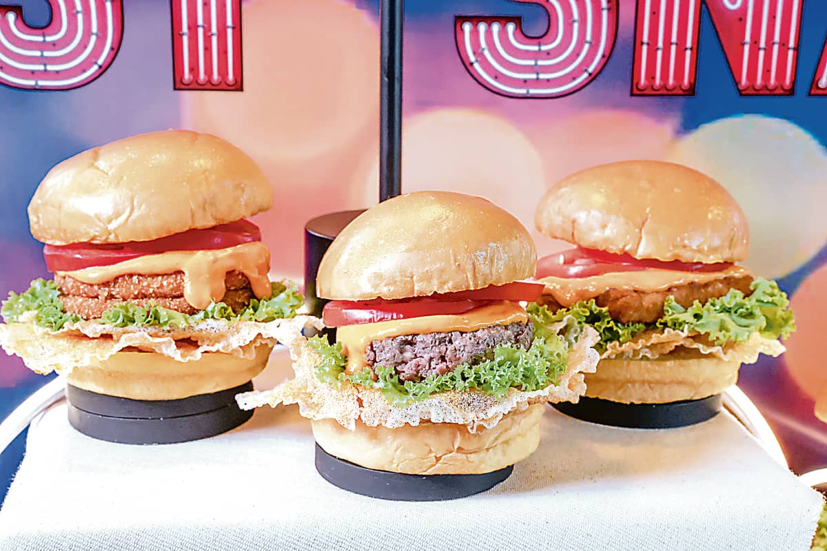Angus beef burger.